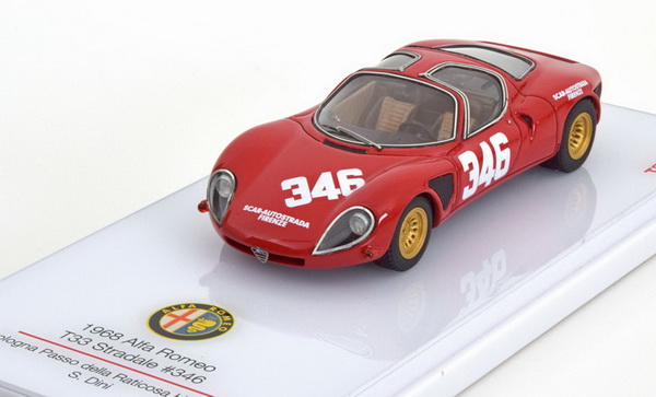 Модель 1:43 Alfa Romeo T33 Stradale №346, Bologna Hillclimb (Dini - Belli)