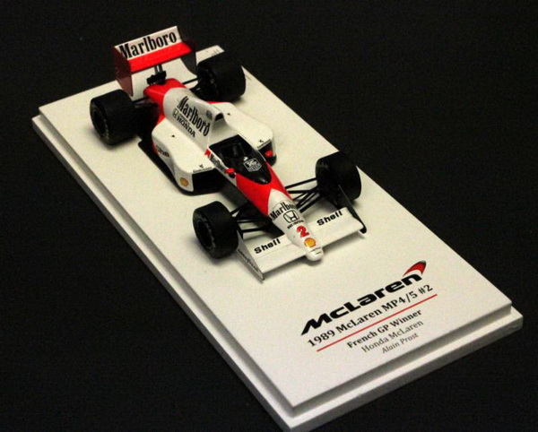 Модель 1:43 McLaren Honda MP4/5 №2 Winner GP French, World Champion (Alain Prost)