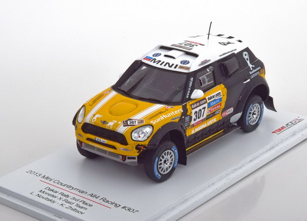 Модель 1:43 Mini Countryman All4 №307 Rally Dakar (L.Notitskij - K.Zhitsow)