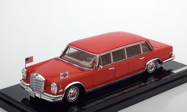 Модель 1:43 Mercedes-Benz 600 Pullmann «Red Baron» Hilton Family - red