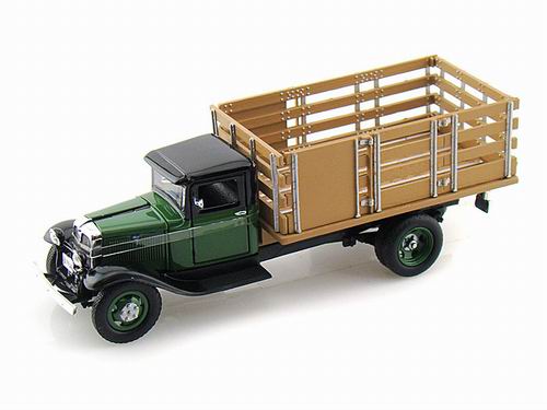 ford bb-157 stake bed truck - green UR18380 Модель 1:43