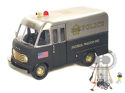 Модель 1:24 Ford Step Van Police Wagon - titanium black