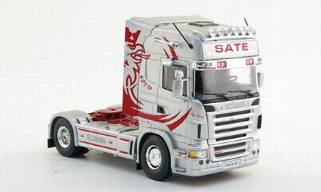 scania r580, sate - silver/red 152858 Модель 1:50