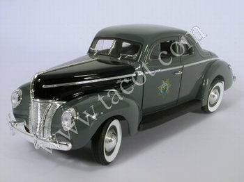 ford coupe deluxe police california highway patrol UH3815 Модель 1:18