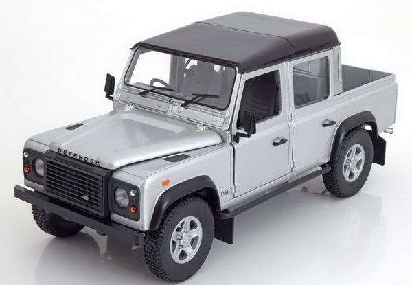 Модель 1:18 Land Rover Defender 110 TDI Double Cab - silver/black
