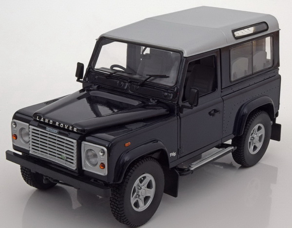 Модель 1:18 Land Rover Defender 90 Station Wagon - dark blue/silver