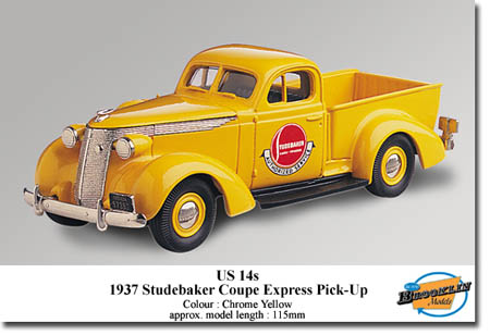 studebaker pick-up - yellow US14S Модель 1:43