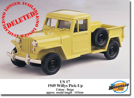 Модель 1:43 Willys PickUp - beige