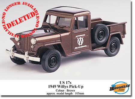 willys pick-up - brown US17S Модель 1 43