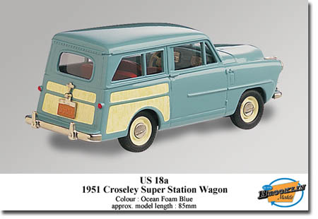 crosley super station wagon - ocean foam blue/cream US18A Модель 1:43
