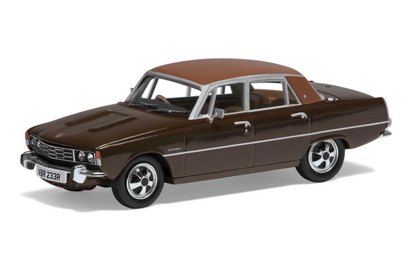 Модель 1:43 Rover P6 3500 VIP 1976 - 60th Anniversary Corgi 1956-2016 - 2-tones brown (L.E.5000pcs)