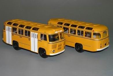 Модель 1:43 Автобус-672М Местного Сообщения - оранжевый/белый