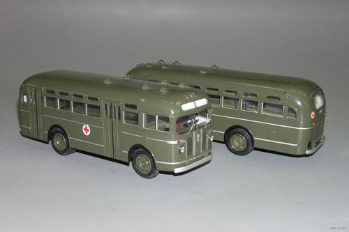 Модель 1:43 155C автобус санитарный - хаки
