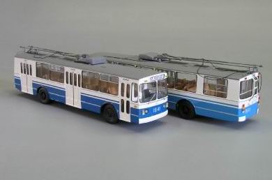 ЗиУ-682В.00 троллейбус - Москва / ziu-682v.00 trolleybus - moscow W1-38.1 Модель 1:43