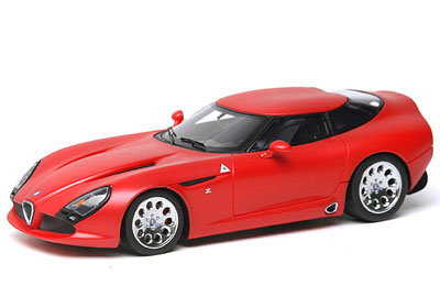 alfa romeo tz3 stradale - matt met red VM020F Модель 1:43