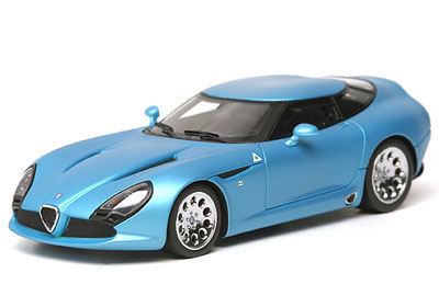 alfa romeo tz3 stradale - matt met light blue VM020G Модель 1:43