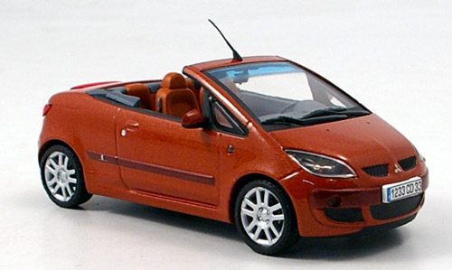 mitsubishi colt czc cabrio - orange 142233 Модель 1:43