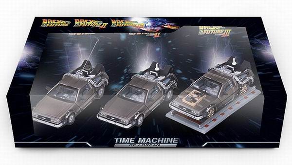 DeLorean DMC-12 «Time Machine» «Back to the Future» (набор 3 модели части 1-3)