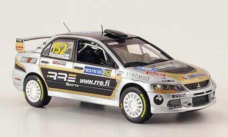 Модель 1:43 Mitsubishi Lancer Evo IX №152 Gr.N Winner Rally Finland