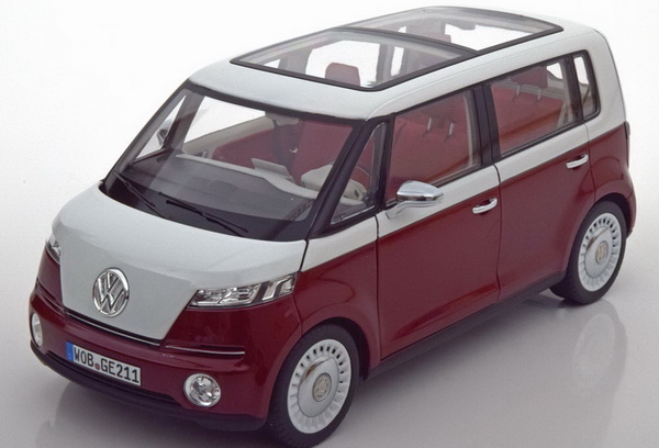 Модель 1:18 Volkswagen New Bulli Concept - dark red/light grey
