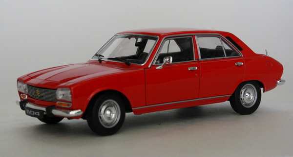 peugeot 504 - red W18001R Модель 1:18
