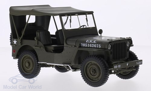 jeep willys 4x4 u.s.army - matt olive 18036H Модель 1:18