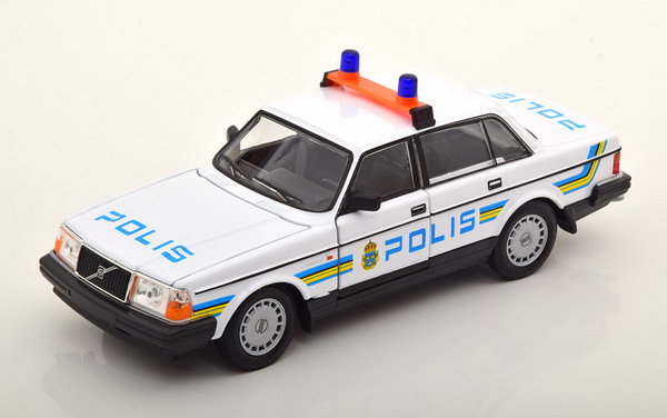 Volvo 240 GL (Полиция Швеции) 1986 24102SW Модель 1:24