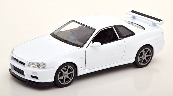 Модель 1:24 Nissan Skyline GT-R R34 White
