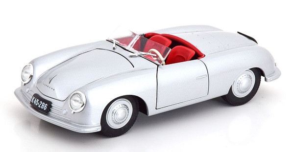Модель 1:24 Porsche 356 Nr.1 Roadster 1948 silver Special model from the Porsche Museum