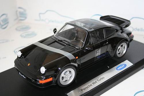 porsche 911 turbo (964) - black (серия 1000 шт. для cars & co) W18026B Модель 1 18