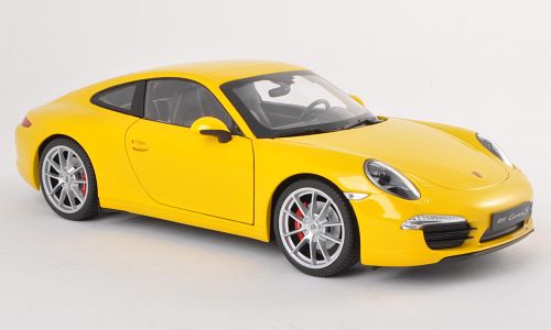 porsche 911 (991) carrera s coupe - yellow W18047Y Модель 1:18