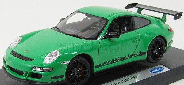 PORSCHE 911 997 Gt3rs (2010), Green Black WE18015GN Модель 1:18