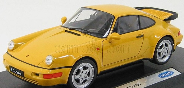 PORSCHE 911 964 Turbo (1990), Yellow WE18026Y Модель 1:18