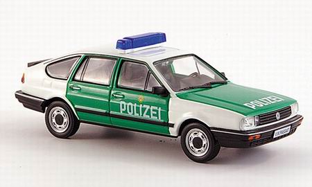 volkswagen passat (b2) fliessheck «polizei» - white/green 147259 Модель 1:43