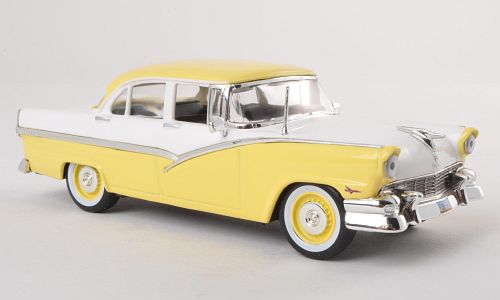 Модель 1:43 Ford Fairline Sedan (4-door) - yellow/white
