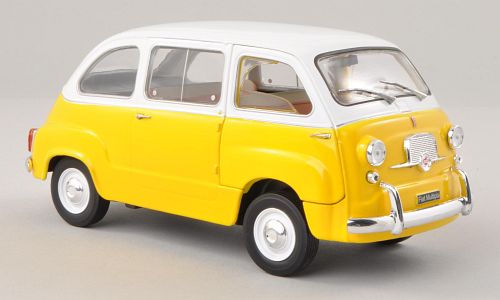 Модель 1:24 FIAT 600 Multipla - yellow/white