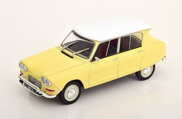 Модель 1:24 Citroen Ami 6 1968 Light Yellow/White