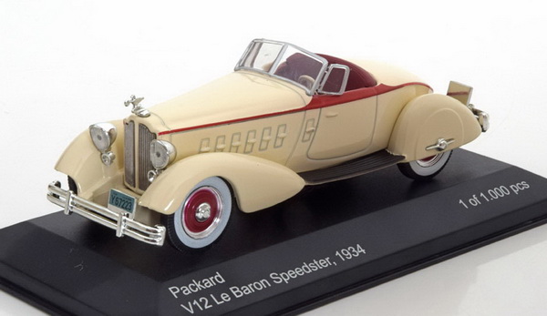 Модель 1:43 Packard V12 LeBaron Speedster - beige/red (L.E.1000pcs)