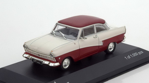 Модель 1:43 Ford Taunus 17M P2 de Luxe Coupе - dark red/white (L.E.1000pcs)