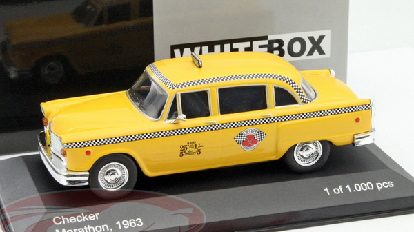checker marathon "new york taxi" - yellow (l.e.1000pcs) WB194 Модель 1:43
