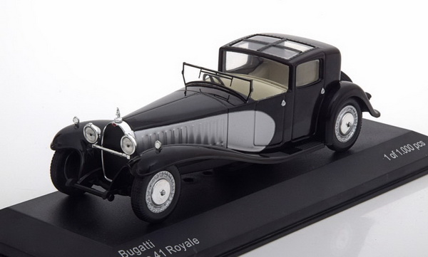 bugatti t41 royale - black/silver (l.e.1000pcs) WB221 Модель 1:43