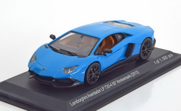 Модель 1:43 Lamborghini Aventador LP 720-4 50th Anniversary - blue (L.E.1000pcs)