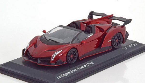 Модель 1:43 Lamborghini Veneno Roadster - red met (L.E.1000pcs)