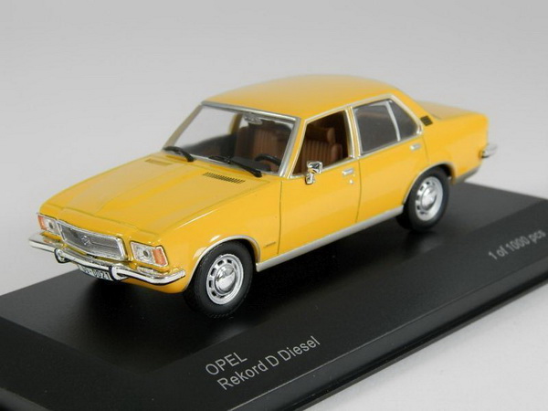 Модель 1:43 Opel Rekord D Diesel - yellow (L.E.1000pcs)
