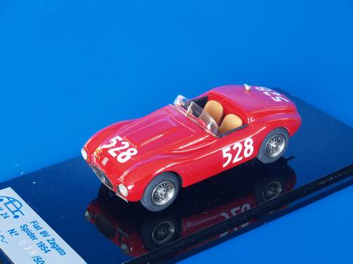 FIAT 8V Zagato Spider №528 Mille Miglia (Capelli - VERONELLI) (L.E.500pcs) ABC024 Модель 1:43
