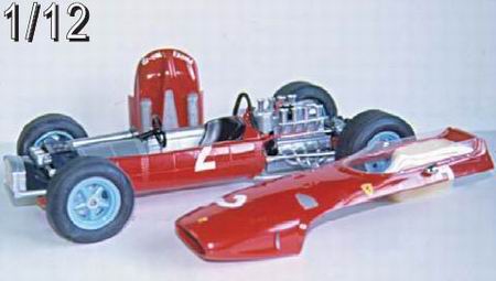 Модель 1:12 Ferrari 158 F1 W.C. Surtees Scuderia Ferrari №7 1°Class GP Nurburgring KIT