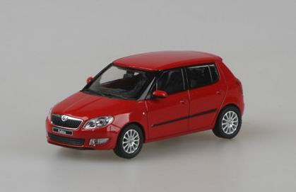 skoda fabia ii (facelift) - red corrida uni 016B Модель 1:43