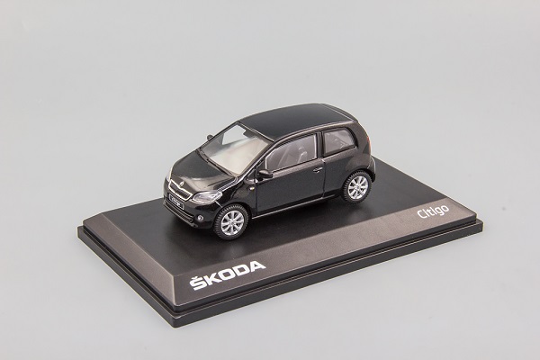 Skoda Citigo 3-door (2011) Deep Black Metallic 021DA Модель 1:43