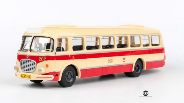 Модель 1:43 Skoda 706 RTO №202 Brno Bus - cream/red