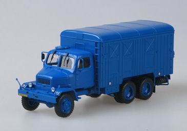 praga v3s container truck 6х6 - blue 143T-004KH Модель 1 43